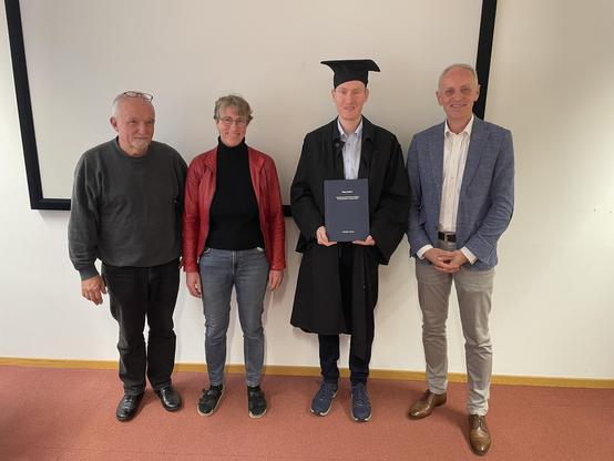Christian with the examiners