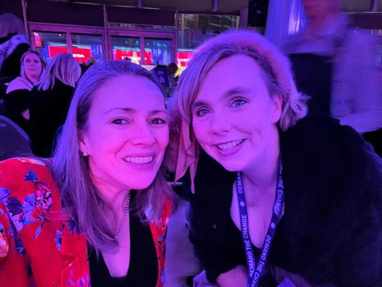 A selfie of Euan's Guide's CEO, Antonia, and Euan's Guide Ambassador, Chloe. 