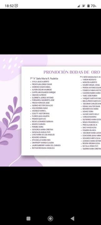 Listado de egresados de primaria 