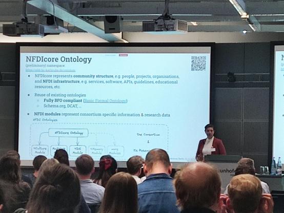 Slide on the NFDIcore ontology