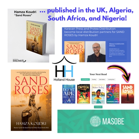 Sand Roses published by various publishers in UK, Algeria, South Africa and Nigeria