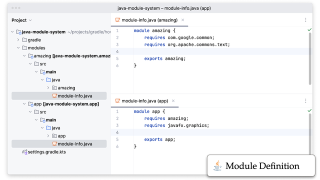 Java project that uses the Java Module System for dependency management.