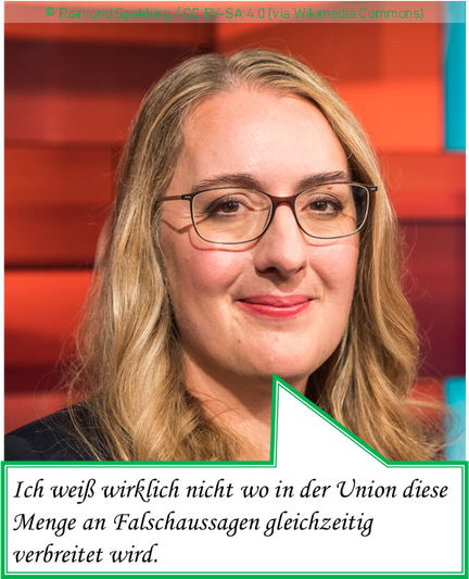 Zitat: Ich weifs wirklich nicht wo in der Union diese Menge an Falschaussagen gleichzeitig verbreitet wird. 