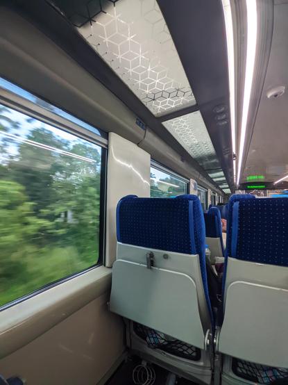 Indian Railway Vande Bharat train interior view