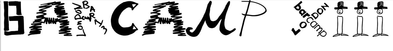 screenshot of "barcamp xiii" written in a funky font (capital letters)