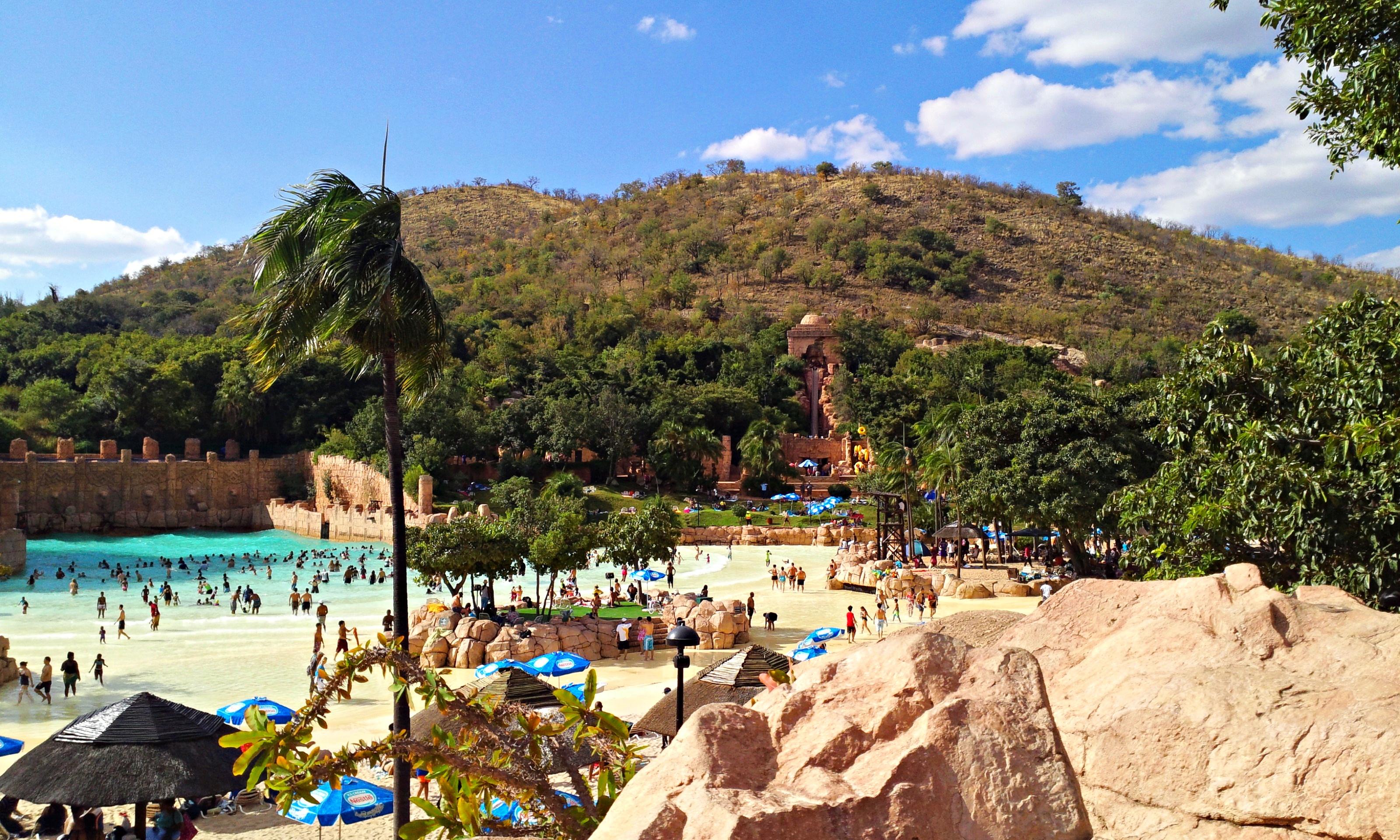 A water park at a theme park in South Africa