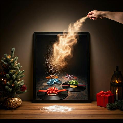 Sprinkling Christmas Magic all over the 12 inch records that we play!