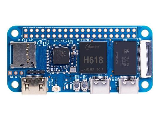 Banana Pi BPI-M4 Zero with Allwinner H618 and the CPU frequency is increased by 25%. The memory is upgraded to DDR4, the capacity is eightfold, and 32G eMMC is added. It supports 5G WiFi, and the USB interface has also been upgraded to type-C.
https://docs.banana-pi.org/en/BPI-M4_Zero/BananaPi_BPI-M4_Zero
#SBC #RasbperryPi #bananapi #orangepi #iot 