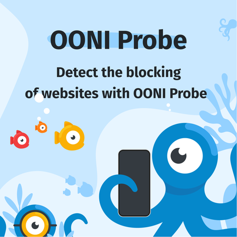 Illustration highlighting that OONI Probe can be used to detect the blocking of websites. 