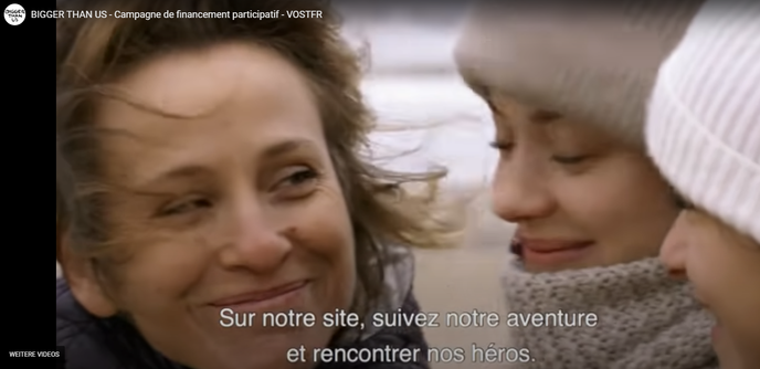 Portait drei Personen
BIGGER THAN US est un documentaire de cinéma sur la force et les idées d'une génération prête à en découdre. Réalisé par Flore Vasseur et produit par Elzevir Films ainsi que par Marion Cotillard 
 
Ceci était notre film de campagne de financement contributif (2019). Un tres grand merci au 1137 contributeurs !!!

Depuis notre film est sorti. Toutes les infos sur www.biggerthanus.film

Facebook:   / biggerthanusthefilm  
Instagram:   / biggerthanus_thefilm  
Youtube Channel: https://goo.gl/d1ZZ8L

BIGGER THAN US THE FILM

https://youtu.be/8zMlsuNv_a0