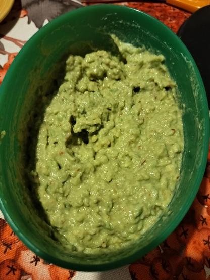 Fresh homemade guacamole 