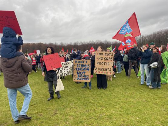 protests against higher education budget cuts 