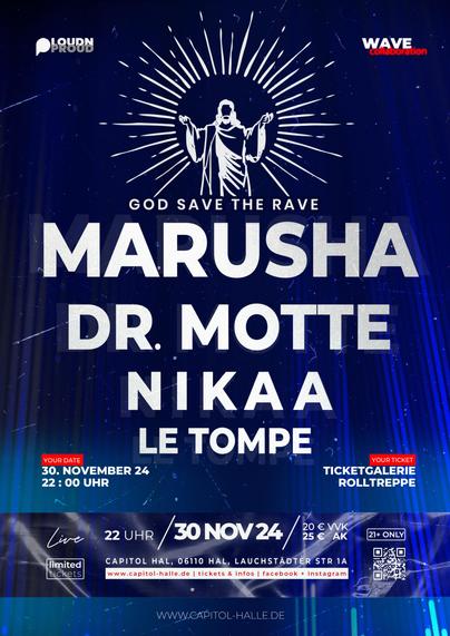 Digital Flyer von Dr. Motte Marusha usw Capitol Halle 30.11.2024 - Sold Out 