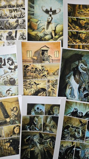 Several pages from The Lonesome Hunters, some are still available but may not last long at 20 % off!