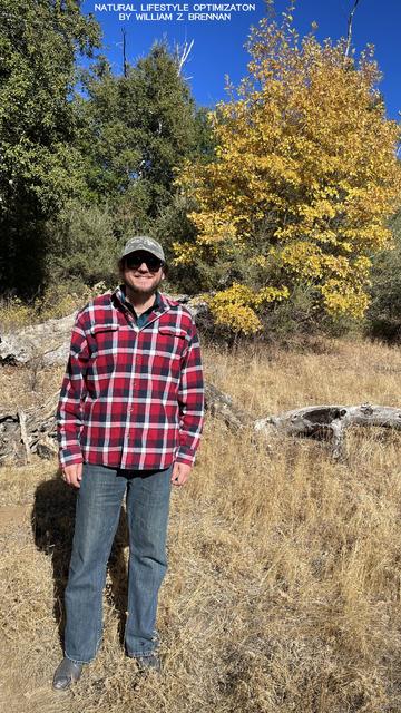 William Z. Brennan on a beautiful fall day in November in the San Diego, California Backcountry Mountains In Fall Autumn Leaves Are Changing amongst the evergreen scrub oak, Bright Yellow leaves Pop Out amongst the Green vegetation – Photo taken by natural lifestyle expert, William Z. Brennan, creator of Natural Lifestyle Optimization, and founder of Desert Mountain Apothecary: The Original Desert Apothecary For The Mind Body & Spirit.  Natural Lifestyle Optimization Harnesses The Power of the Mind Body Spirit Connection And By Using Micro Habits, Creates Lasting Positive Transformational Change In A Realistic Way.  
