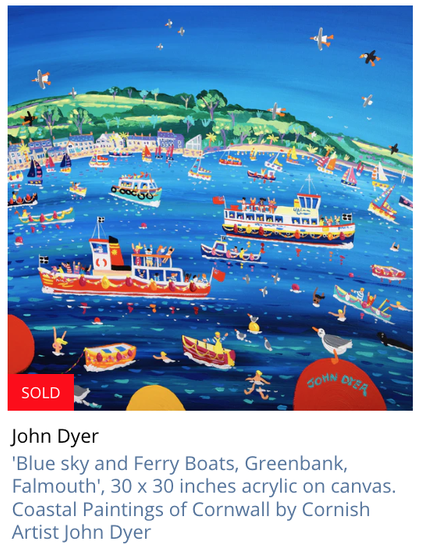 Paintings from the Christmas exhibition in St Ives by Cornish artists John Dyer and Joanne Short