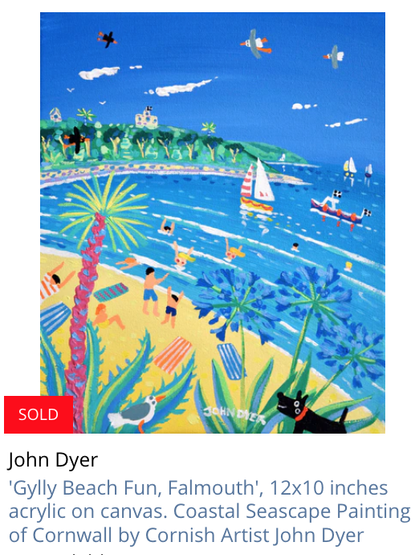 Paintings from the Christmas exhibition in St Ives by Cornish artists John Dyer and Joanne Short