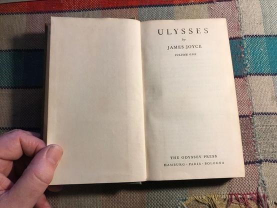 #Ulises #Ulysses de #JamesJoyce The Odyssey Press, Hamburg, Paris, Bologna, 1932