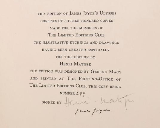 #Ulises #Ulysses de #JamesJoyce
Limited Edition Club inc, New York 1935. James Joyce illustrated by Matisse