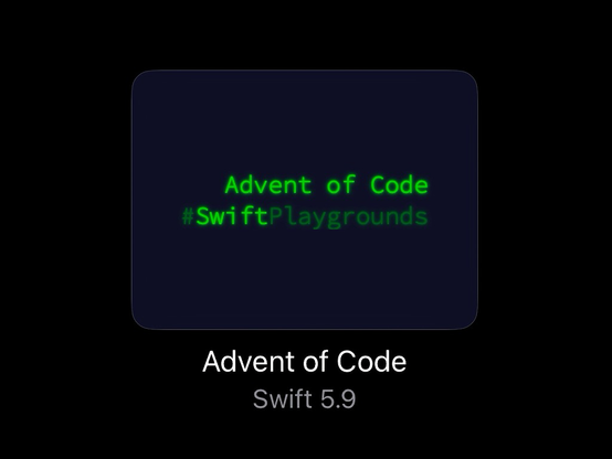 Advent of Code, my solutions written in Swift Playgrounds!
