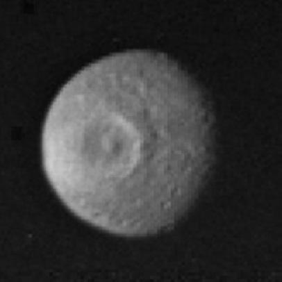 The result of combining the last two images is shown here. There was a bit of rotation between them which has been roughly corrected for. Some features don't look very different but others are more clearly seen.