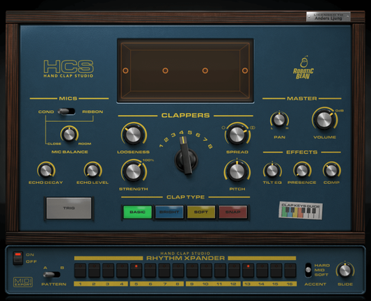 Robotic Bean Hand Clap Studio