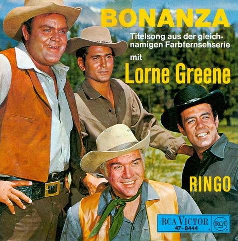 The front cover of Lorne Greene's Ringo single