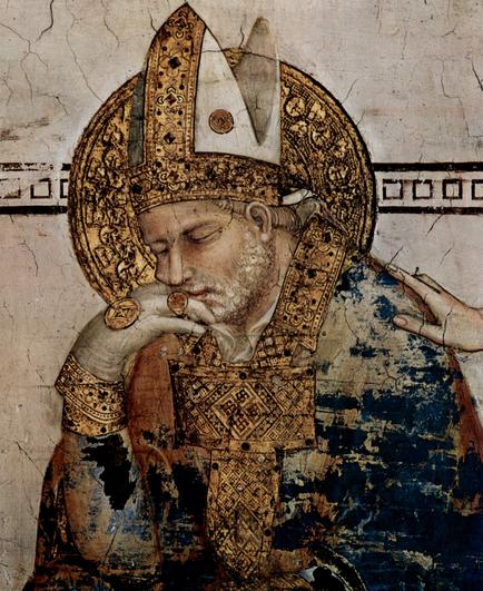 St. Martin (detail; full viewꜛ), Simone Martini, 1322-1326. Source: Wikimedia Commonsꜛ (license: public domain).