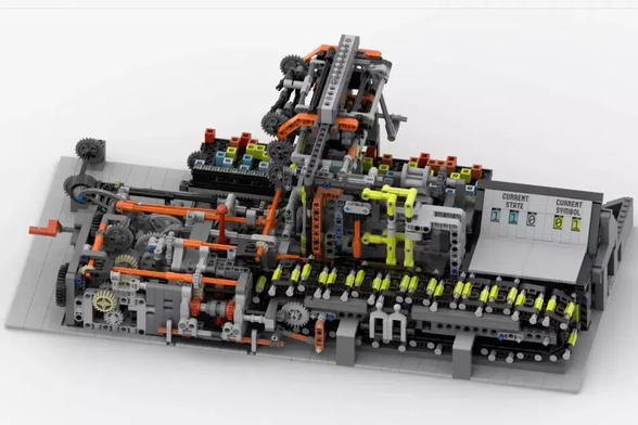 Animated GIF of the working LEGO Turing Machine