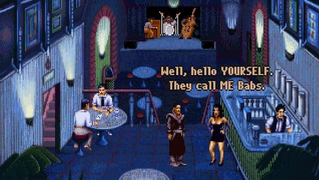 Screenshot from the adventure game Beneah A Steel Sky