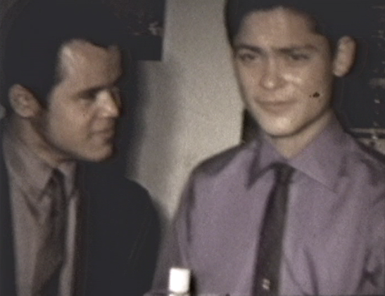 footage of a reel to reel capture of my dad on his wedding day 53 years ago in extremely low quality