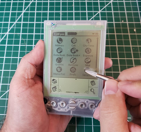 handspring visor running palms
