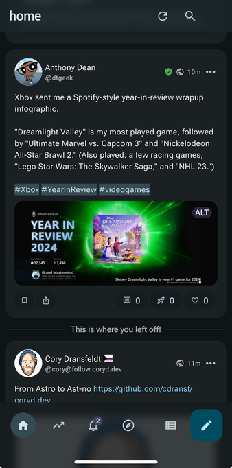 trunks social timeline feed