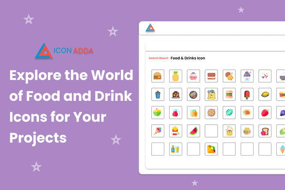 ->Icons are now an essential component of site design in the digital age, making navigating simpler and more aesthetically pleasing. We at IconAdda provide a large selection of food and drink icons to suit all kinds of projects, including mobile apps, food delivery systems, and restaurant websites. Our selection of premium icons includes everything for every need, whether you're creating a menu, an e-commerce website, or simply want to improve the project's appearance.

Conclusion: Whether you're creating a new food-related website, releasing a mobile app, or developing a marketing campaign, our food and drink symbols will help enhance your project.Begin exploring our collection today and elevate your designs to the next level!
