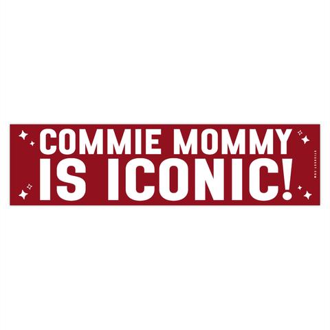 Commie Mommy Is Iconic Bumper sticker #CommieMommy #BumperStickers #IconicDesign #Stickeey #BoldStatements #VinylStickers #TrendingNow #CarAccessories #CustomStickers #SatireSticker #PoliticalHumor #StickerLovers