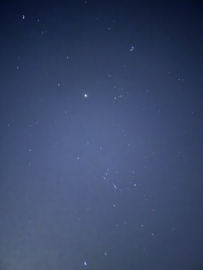 Looking Up At The Celestial Night Sky