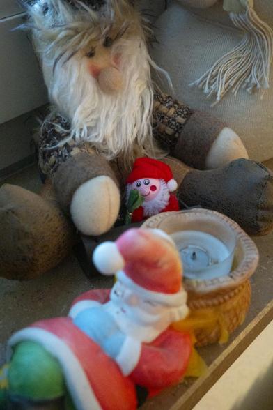 Foto: Weihnachtsdeko, drei Nikoläuse