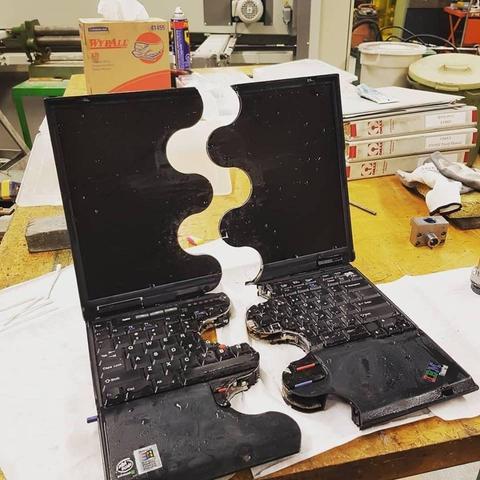that thing, when you prompt your "almost AGI"  LLM-driven-Robot that you want a split keyboard for your new laptop ;> #llm #robotics #overfit