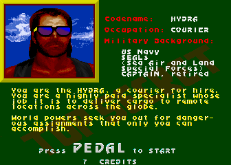 Screenshot of the Hydra arcade game by Atari