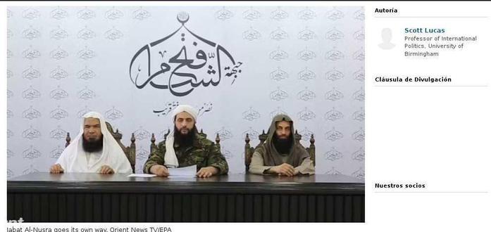 alNusra divorced  from alQaeda
Source The Conversation 2016 Ago.09