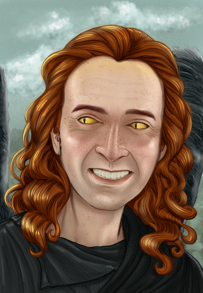 A digital portrait drawing of Eden!Crawley