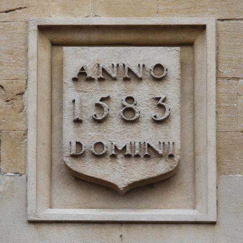 Anno Domini 1583 inscription at Windsor Castle, Windsor, Berkshire, England, UK. Image credit: Leo Reynolds on flickrꜛ (license: CC BY-SA 2.0)