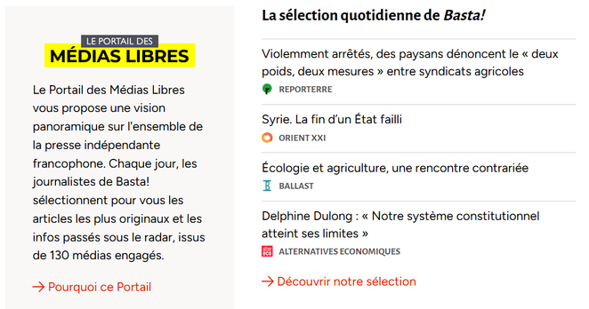 La sélection du portail des médias libres du 9 décembre 2024