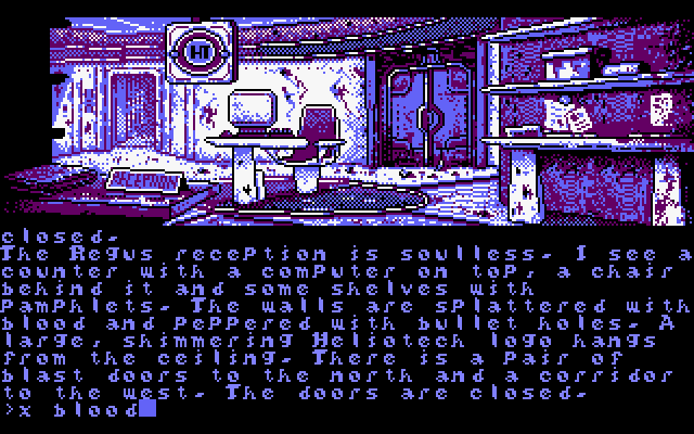 Modified screenshot of Hibernated on the Amstrad CPC