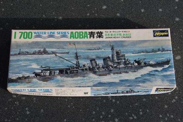Hasegawa IJN Aoba 1/700 scale model, box cover