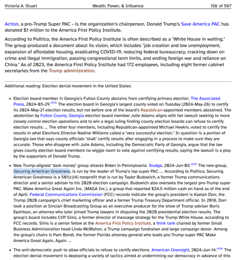 [thread] Trump superPAC: Securing American Greatness

* 501(c)(4) run by Taylor Budowich
* Trump1 comm. dir.
* oversees largest pro-Trump superPAC, Make America Great Again Inc. (MAGA Inc.)

https://en.wikipedia.org/wiki/Taylor_Budowich
* American political consultant
* conservative political operative
* Exec Dir:Tea Party Express, & MAGA Inc.
* comm. roles for Trump’s political ops

#Trump2 #GOP #fascism #authoritarianism
#DarkMoney #superPACs #SecuringAmericanGreatness #TaylorBudowich #MAGAinc
#AttackAds