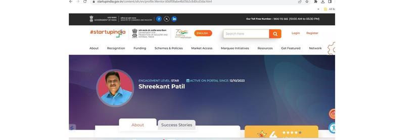 CE Shreekant Patil is founder at PARENTNashik, Chartered Engineer with DGFT, Valuer, with 30 years of industrial experience now Mentor at Govt of India Initiatives: MAARG, BHASKAR, Startup India, WEP, STPI, BIRAC, AYE, MeitY Startup Hub, Certified LEAN, ZED, TEV Consultant, Euro Exim Bank, AfDB, Asian Development Bank, SIDBI, United Nations, European Commissions, Registered (Govt of India) Trainer, Assessor at NSDC (Skill India), PoP at UGC, Volunteer Startup Mentor at AICTE – Vidyanjali Programme, Independent Director, Chartered Engineer, Valuer, Niryat Bandhu, Udyami Mitra at Khadi India, member at International Trade Council – Business for innovation & technology, member, reviewer, mentor at Asian Council of Science Editors, IFERP, Global Harmonization Initiative, Cluster collaboration- EU