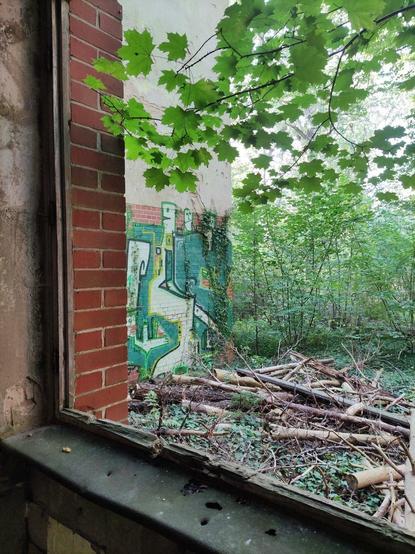 Fenster ohne Glas, Lost Place , Beelitz Heilstätten