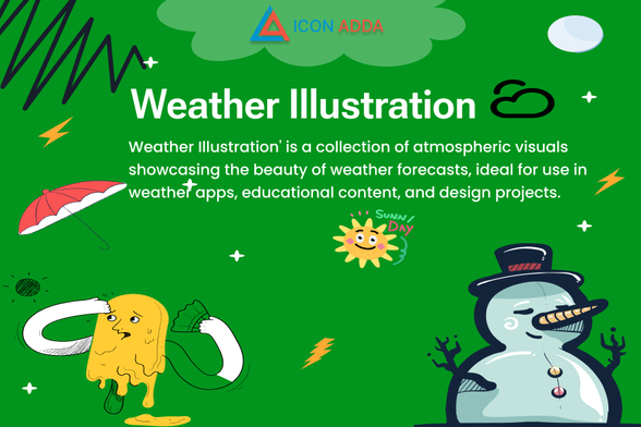 Visuals have a big impact on making an impression in the digital age. The perfect graphics can make your project stand out, whether you’re authoring a presentation, designing a mobile app, or building a website. We have a large selection of weather graphics at IconAdda that are ideal for a variety of uses

Why IconAdda?
Our goal at IconAdda is to provide graphics that are both aesthetically pleasing and useful. Our user-centric approach guarantees that our designs satisfy the requirements of marketers, developers, and designers alike.

Check Out Our Collection Now!
IconAdda offers a variety of icons that can be used to symbolize stormy clouds or sunny sky. Create a masterpiece out of your project by looking through our weather illustrations right now.
