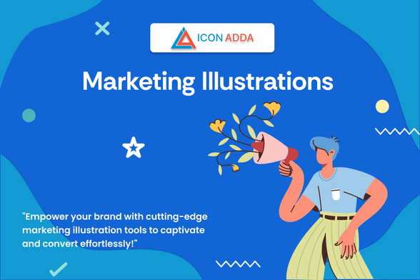In the current digital era, visual material is paramount. It’s critical to stand out in the crowd because there are so many businesses competing for consumers’ attention. This is the role of marketing illustrations. Custom graphics that enhance your brand’s messaging and enthrall your audience are our specialty at IconAdda.